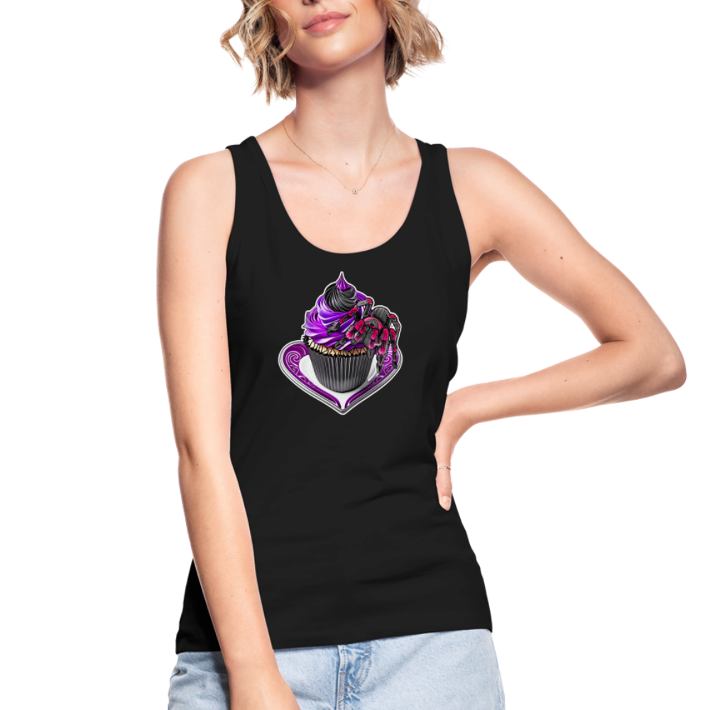 Frauen Stanley & Stella Bio Tank Top Tarantula Cupcake - Schwarz