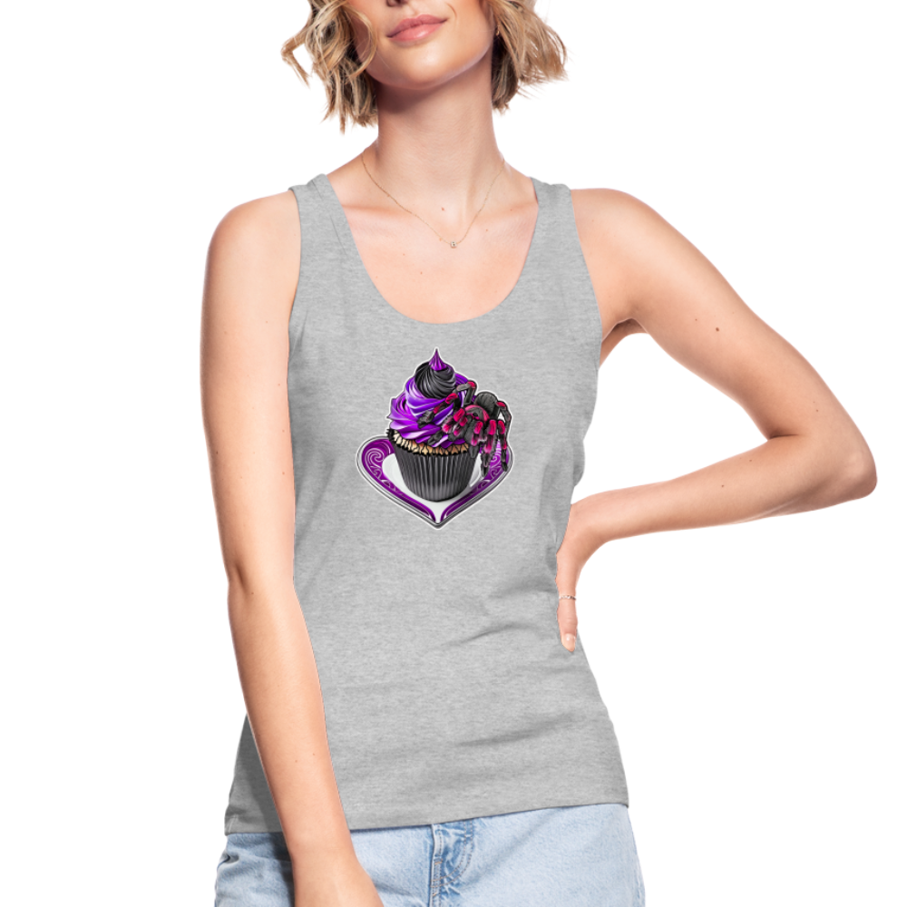 Frauen Stanley & Stella Bio Tank Top Tarantula Cupcake - Grau meliert