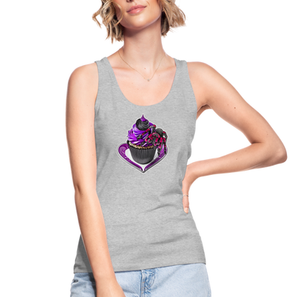 Frauen Stanley & Stella Bio Tank Top Tarantula Cupcake - Grau meliert