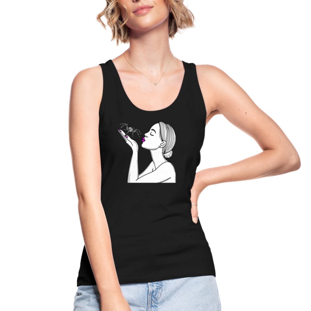 Frauen Stanley & Stella Bio Tank Top Spinnenliebe Skizze - Schwarz