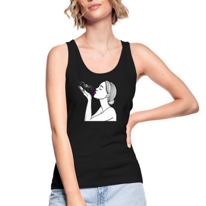 Frauen Stanley & Stella Bio Tank Top Spinnenliebe Skizze - Schwarz