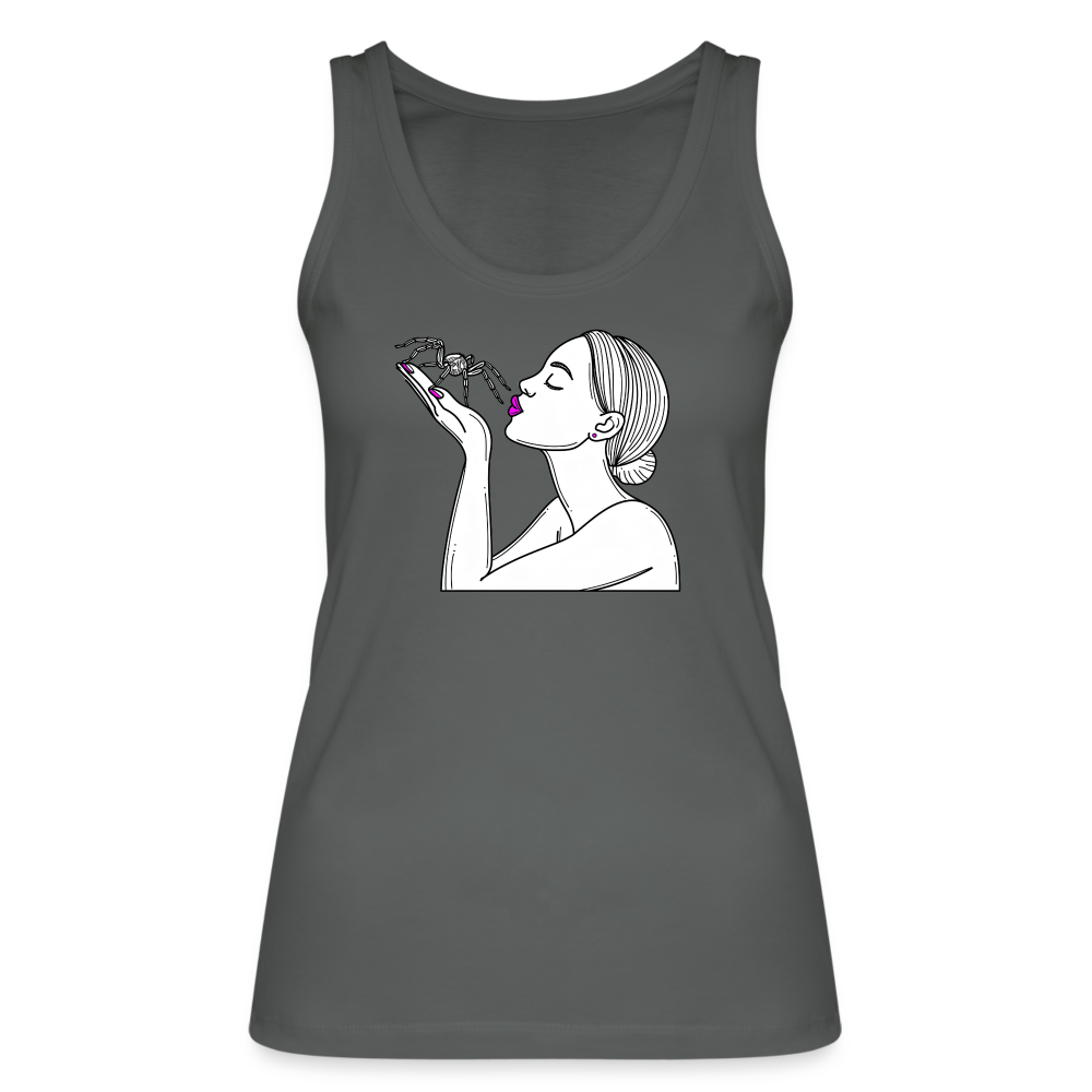 Frauen Stanley & Stella Bio Tank Top Spinnenliebe Skizze - Anthrazit