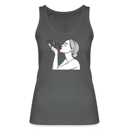 Frauen Stanley & Stella Bio Tank Top Spinnenliebe Skizze - Anthrazit