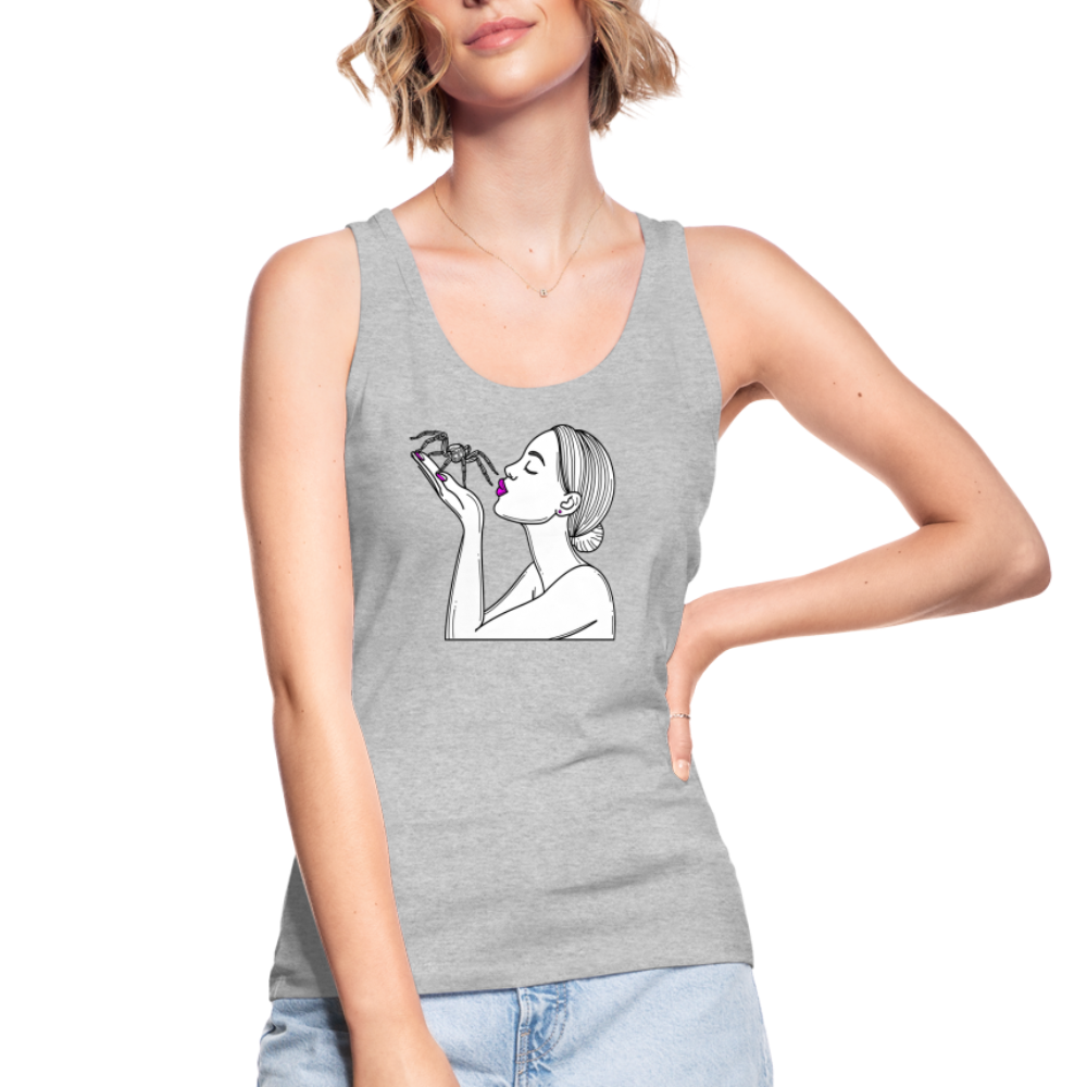 Frauen Stanley & Stella Bio Tank Top Spinnenliebe Skizze - Grau meliert