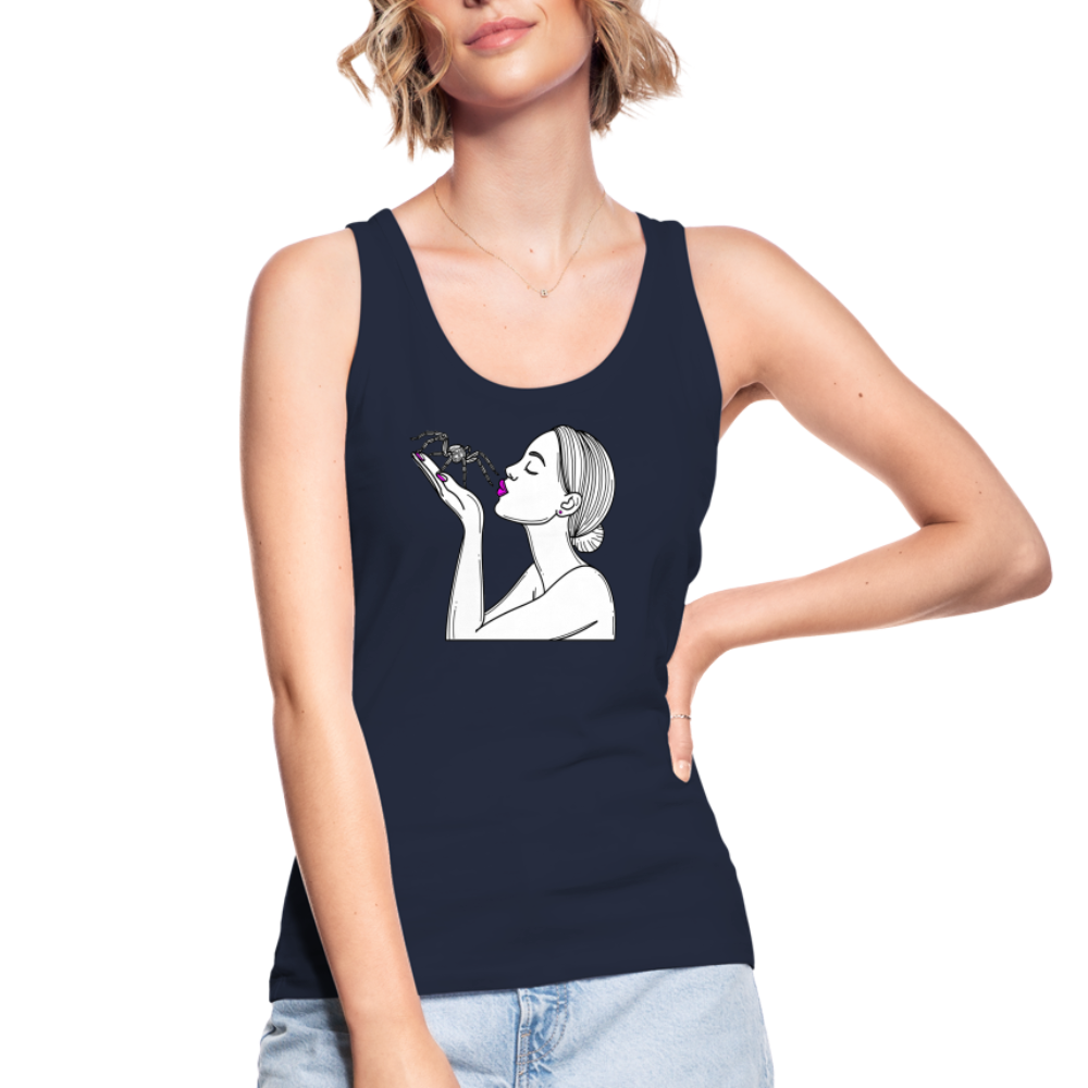 Frauen Stanley & Stella Bio Tank Top Spinnenliebe Skizze - Navy