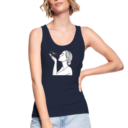 Frauen Stanley & Stella Bio Tank Top Spinnenliebe Skizze - Navy