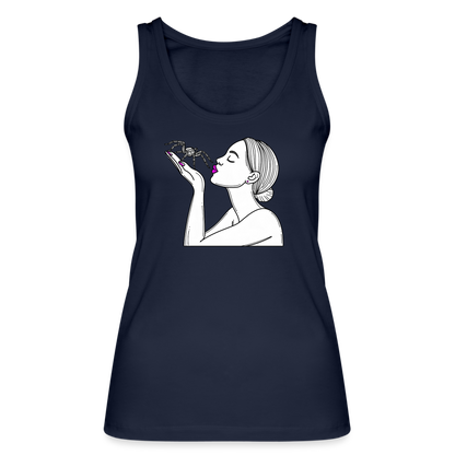 Frauen Stanley & Stella Bio Tank Top Spinnenliebe Skizze - Navy