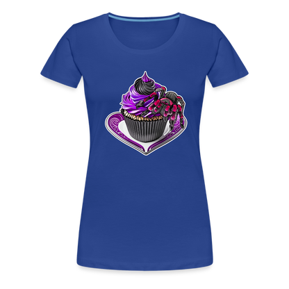 Frauen Basic T-Shirt Tarantula Cupcake - Königsblau
