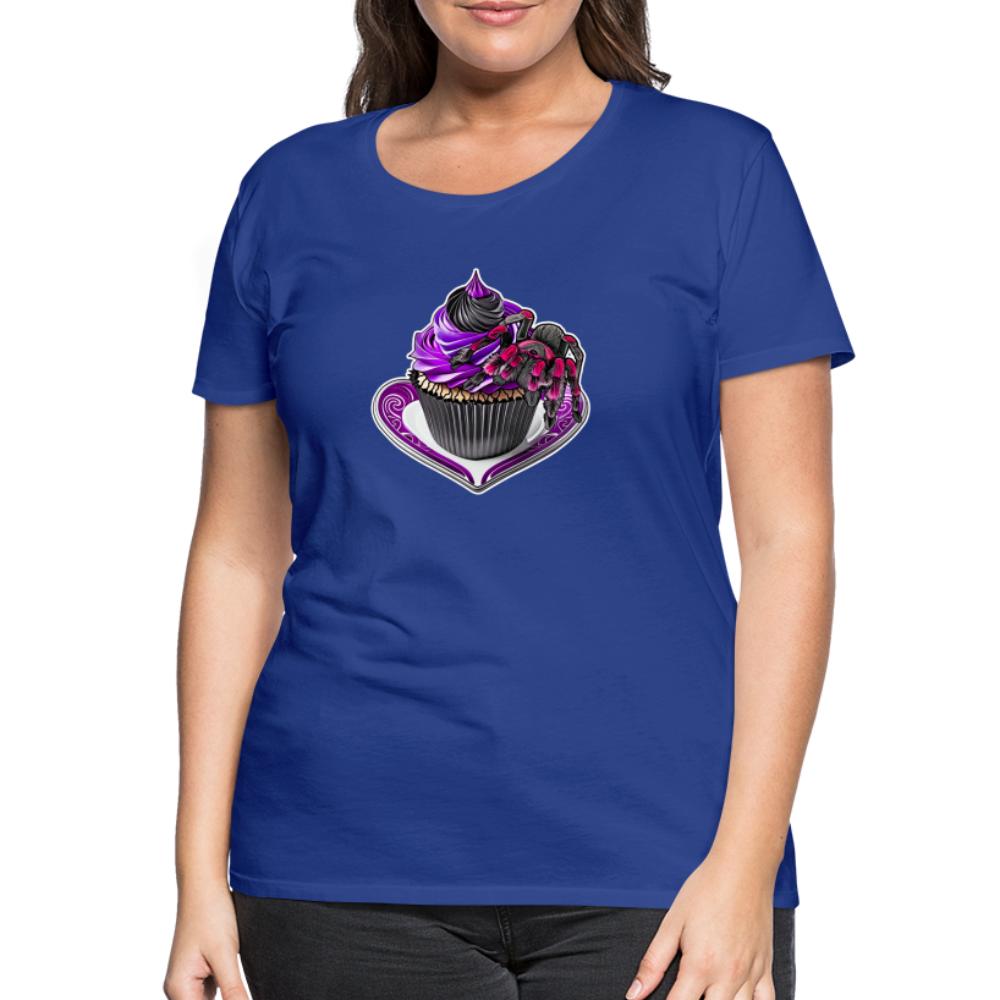 Frauen Basic T-Shirt Tarantula Cupcake - Königsblau