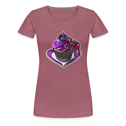 Frauen Basic T-Shirt Tarantula Cupcake - Malve