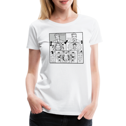 Frauen Basic T-Shirt Tarantula First Date - weiß