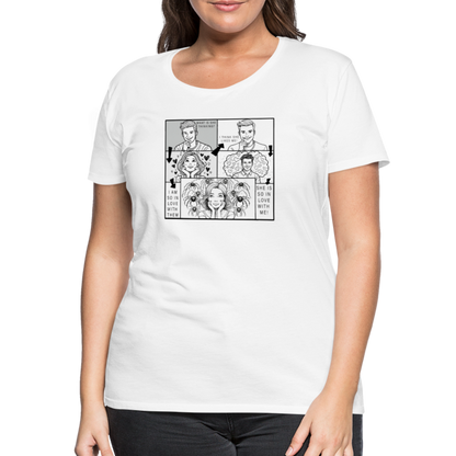 Frauen Basic T-Shirt Tarantula First Date - weiß