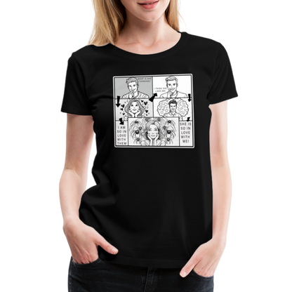 Frauen Basic T-Shirt Tarantula First Date - Schwarz