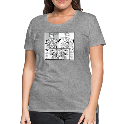 Frauen Basic T-Shirt Tarantula First Date - Grau meliert