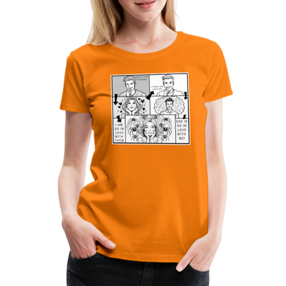 Frauen Basic T-Shirt Tarantula First Date - Orange