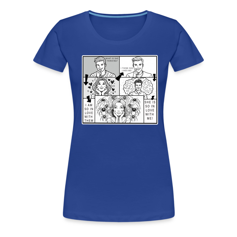 Frauen Basic T-Shirt Tarantula First Date - Königsblau