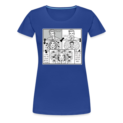 Frauen Basic T-Shirt Tarantula First Date - Königsblau