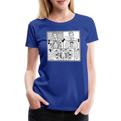 Frauen Basic T-Shirt Tarantula First Date - Königsblau