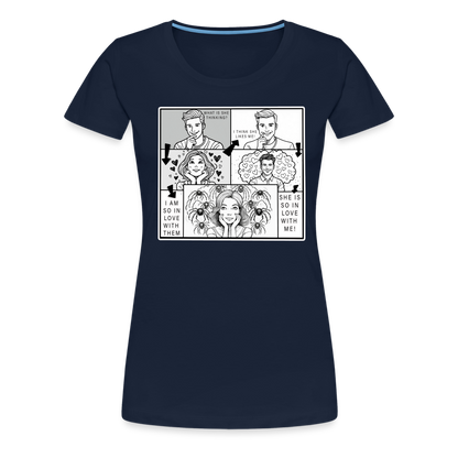 Frauen Basic T-Shirt Tarantula First Date - Navy