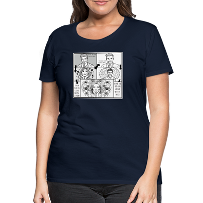 Frauen Basic T-Shirt Tarantula First Date - Navy