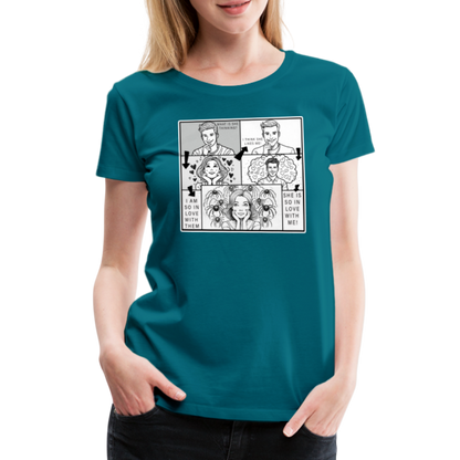 Frauen Basic T-Shirt Tarantula First Date - Divablau