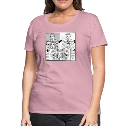 Frauen Basic T-Shirt Tarantula First Date - Hellrosa