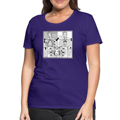 Frauen Basic T-Shirt Tarantula First Date - Lila