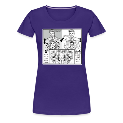 Frauen Basic T-Shirt Tarantula First Date - Lila