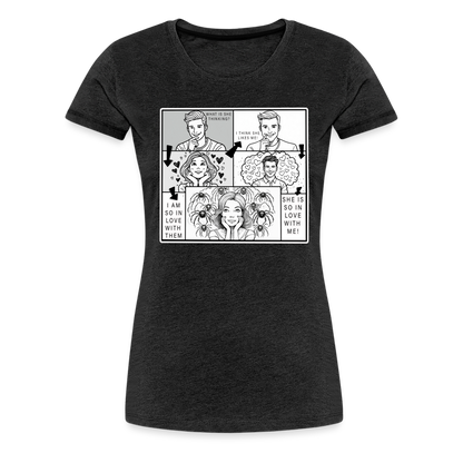 Frauen Basic T-Shirt Tarantula First Date - Anthrazit