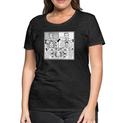 Frauen Basic T-Shirt Tarantula First Date - Anthrazit
