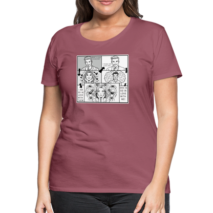 Frauen Basic T-Shirt Tarantula First Date - Malve