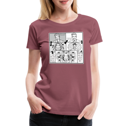 Frauen Basic T-Shirt Tarantula First Date - Malve