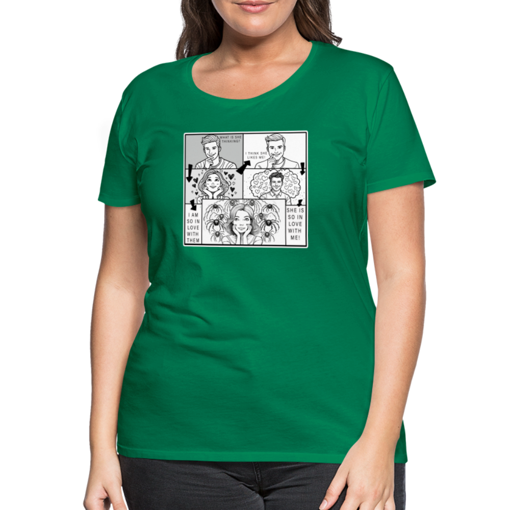 Frauen Basic T-Shirt Tarantula First Date - Kelly Green