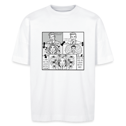 Unisex Stanley & Stella Oversize Bio-T-Shirt Tarantula First Date - Weiß