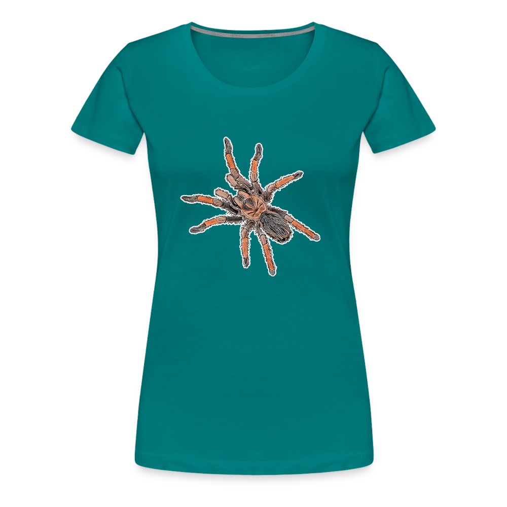 Frauen Basic T-Shirt - diva blue