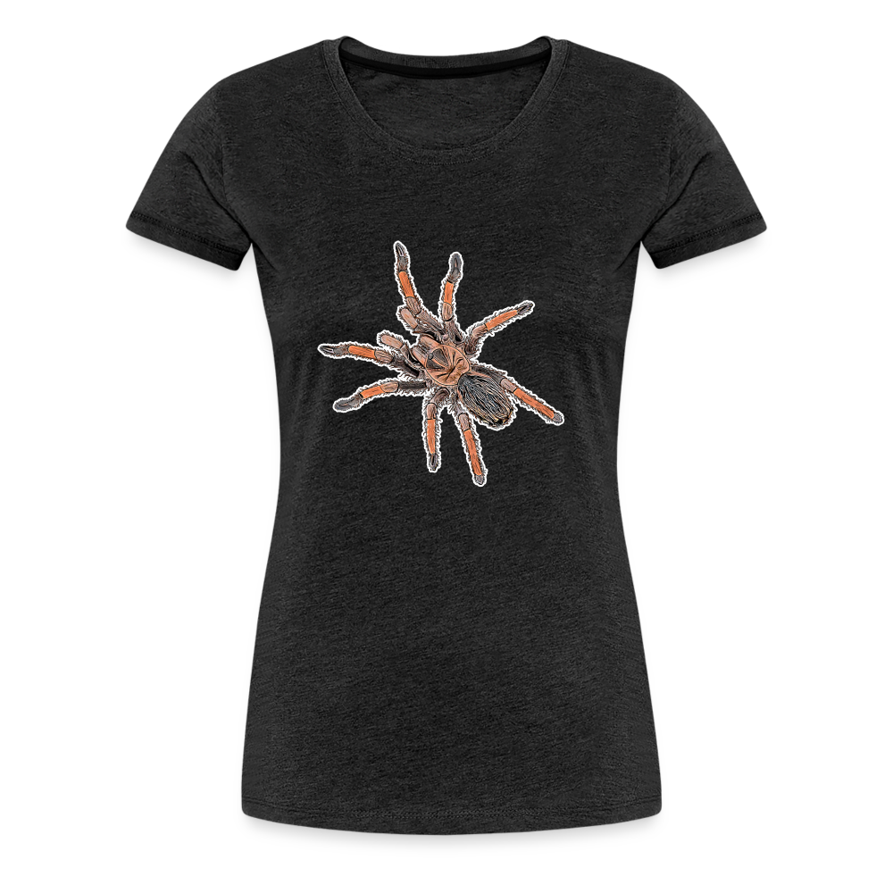 Frauen Basic T-Shirt - charcoal grey