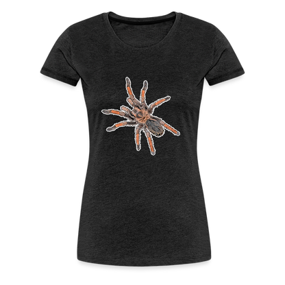 Frauen Basic T-Shirt - charcoal grey