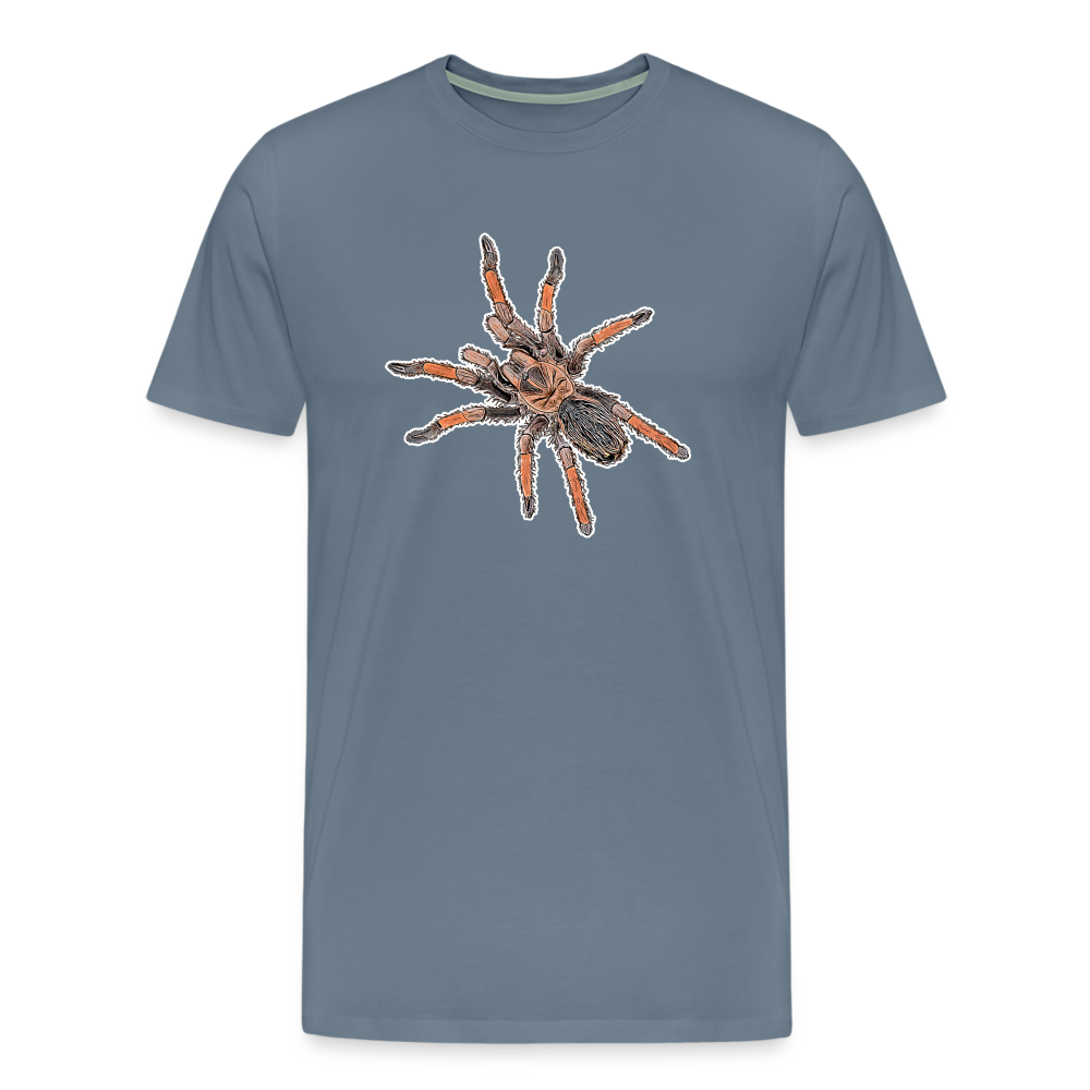 Männer Basic T-Shirt - steel blue