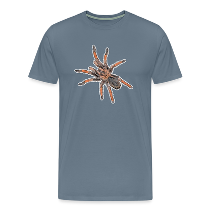 Männer Basic T-Shirt - steel blue
