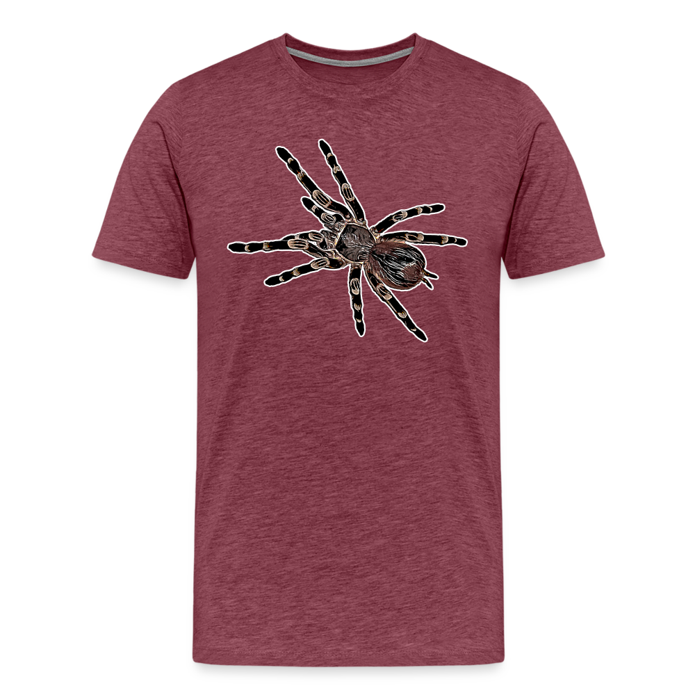 Männer Basic T-Shirt - heather burgundy