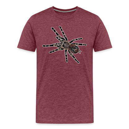 Männer Basic T-Shirt - heather burgundy