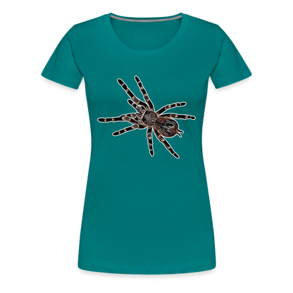 Frauen Basic T-Shirt - diva blue