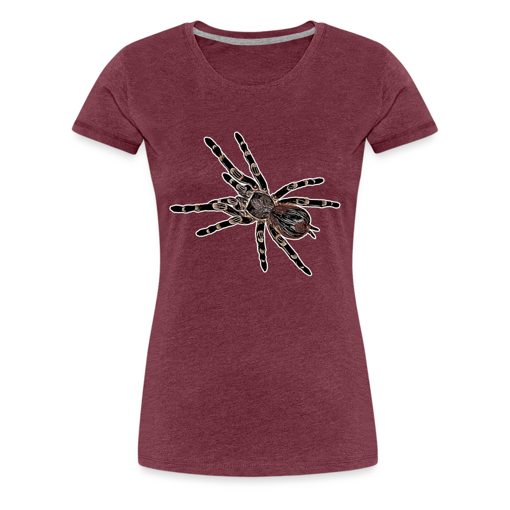 Frauen Basic T-Shirt - heather burgundy