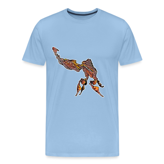 Männer Basic T-Shirt Phyllocrania paradoxa - sky