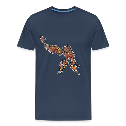 Männer Basic T-Shirt Phyllocrania paradoxa - navy