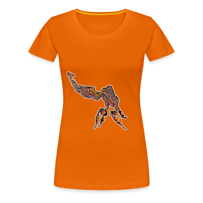 Frauen Basic T-Shirt Phyllocrania paradoxa - orange