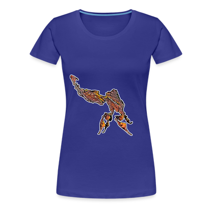 Frauen Basic T-Shirt Phyllocrania paradoxa - royal blue