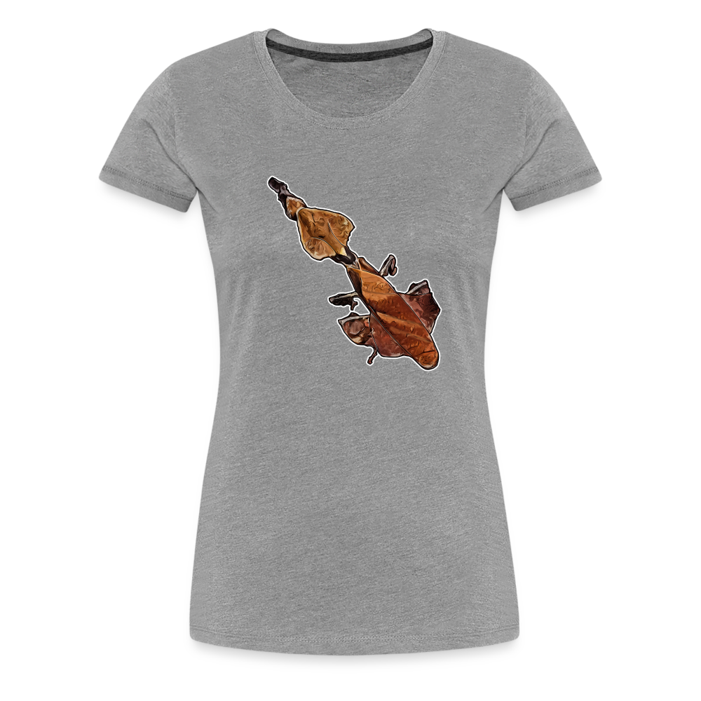 Frauen Basic T-Shirt Phyllocrania paradoxa female - heather grey