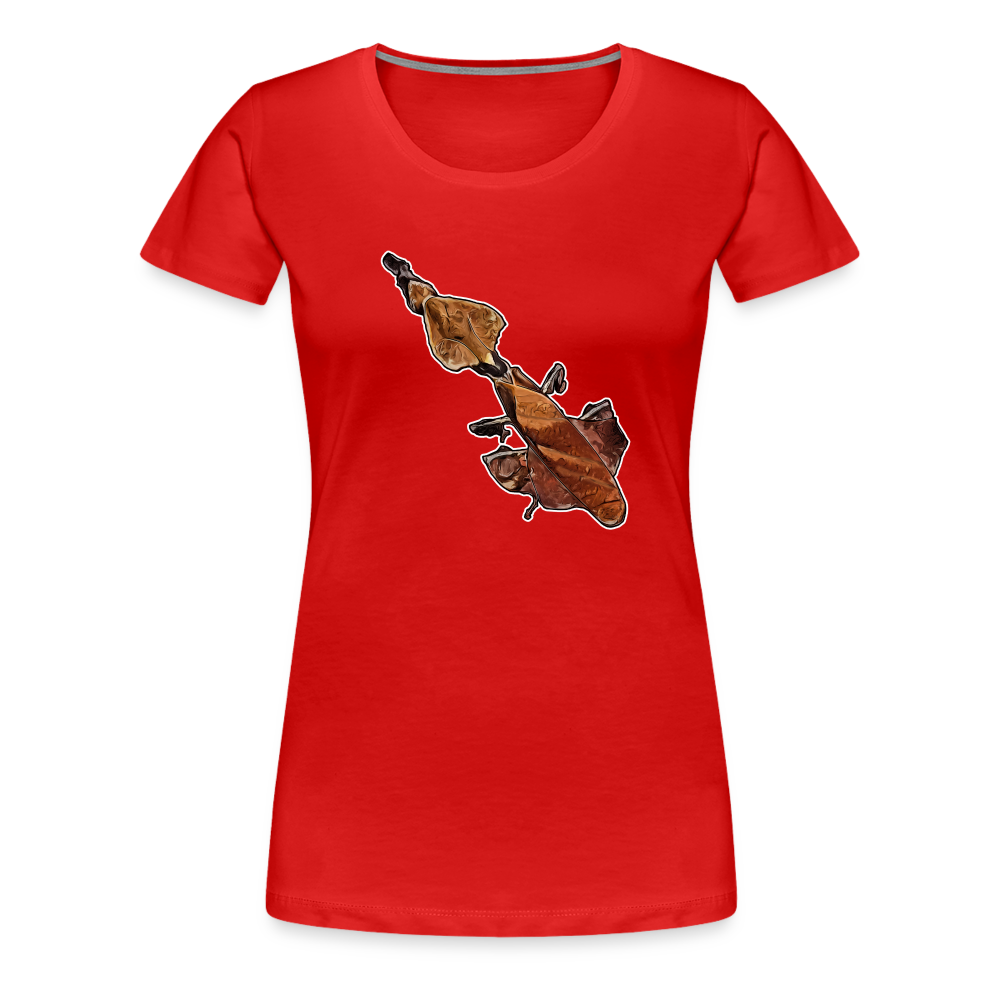 Frauen Basic T-Shirt Phyllocrania paradoxa female - red
