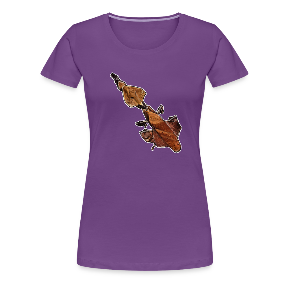 Frauen Basic T-Shirt Phyllocrania paradoxa female - purple